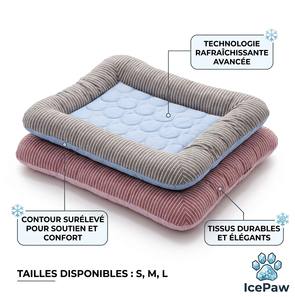 Tapis Rafraîchissant Chien & Chat — Soulagement Instantané de la Chaleur ❄️🐾