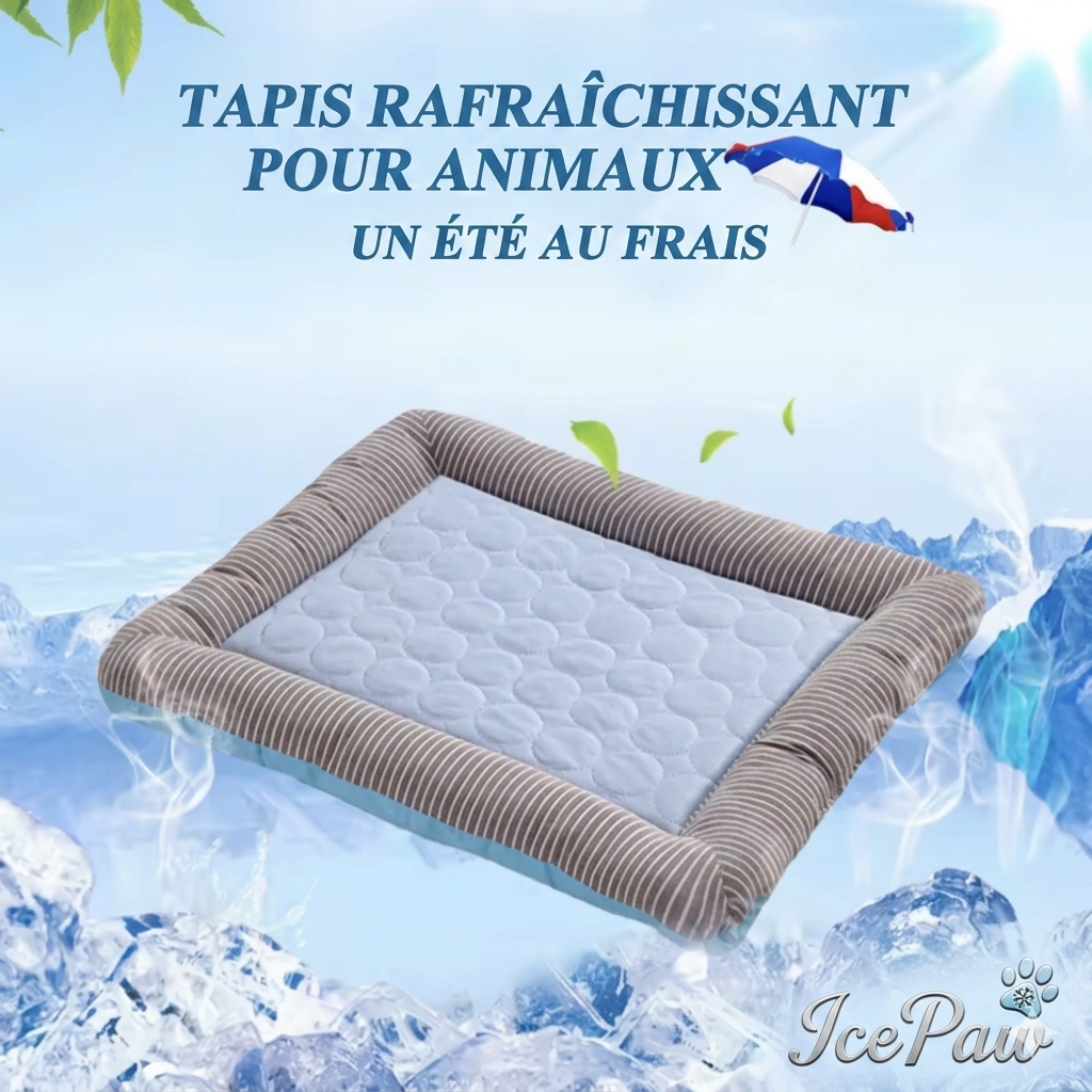 Tapis Rafraîchissant Chien & Chat — Soulagement Instantané de la Chaleur ❄️🐾